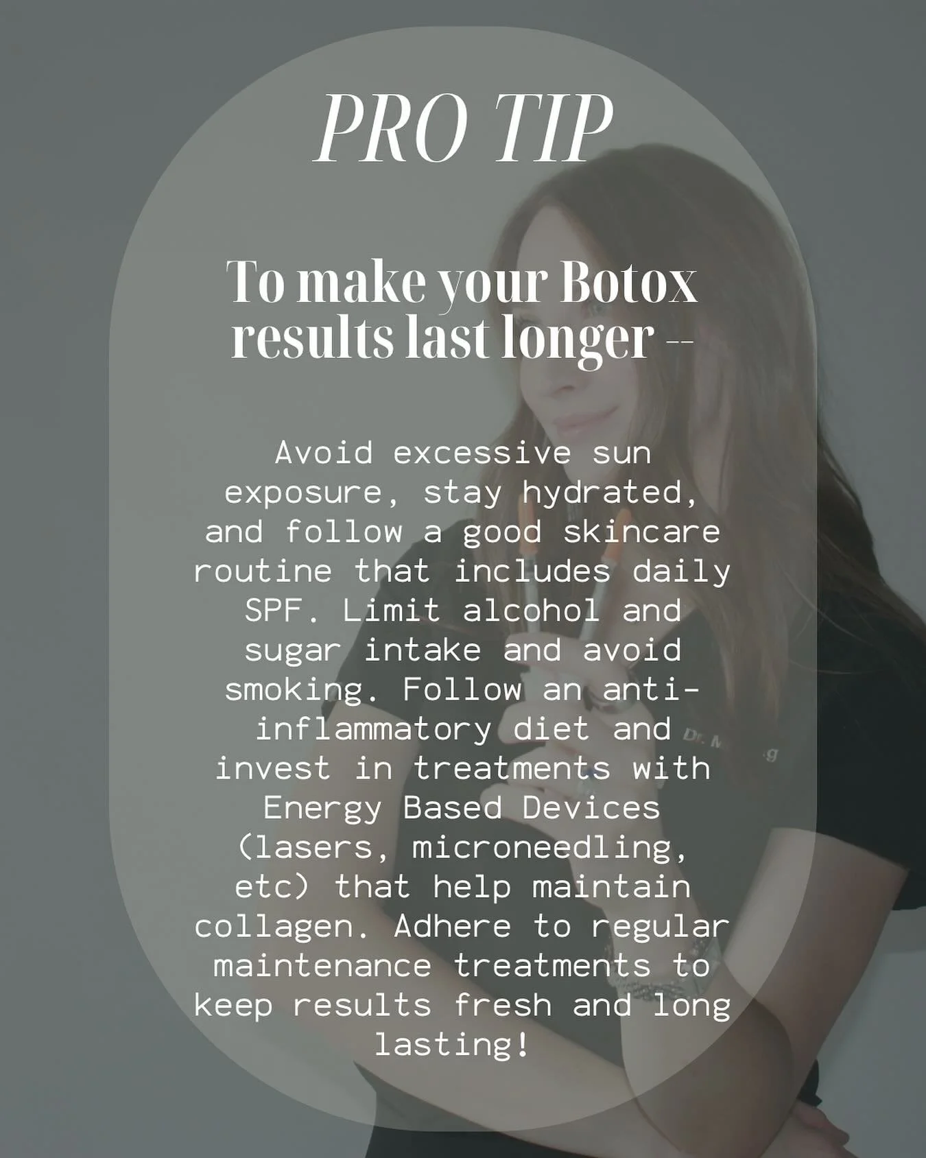 Just a reminder to protect your investment!!! Youthful looking skin isn&rsquo;t achieved from one yearly visit to your medical spa (I wish it were that easy)! Healthy lifestyle choices and good skincare are important for long lasting results.