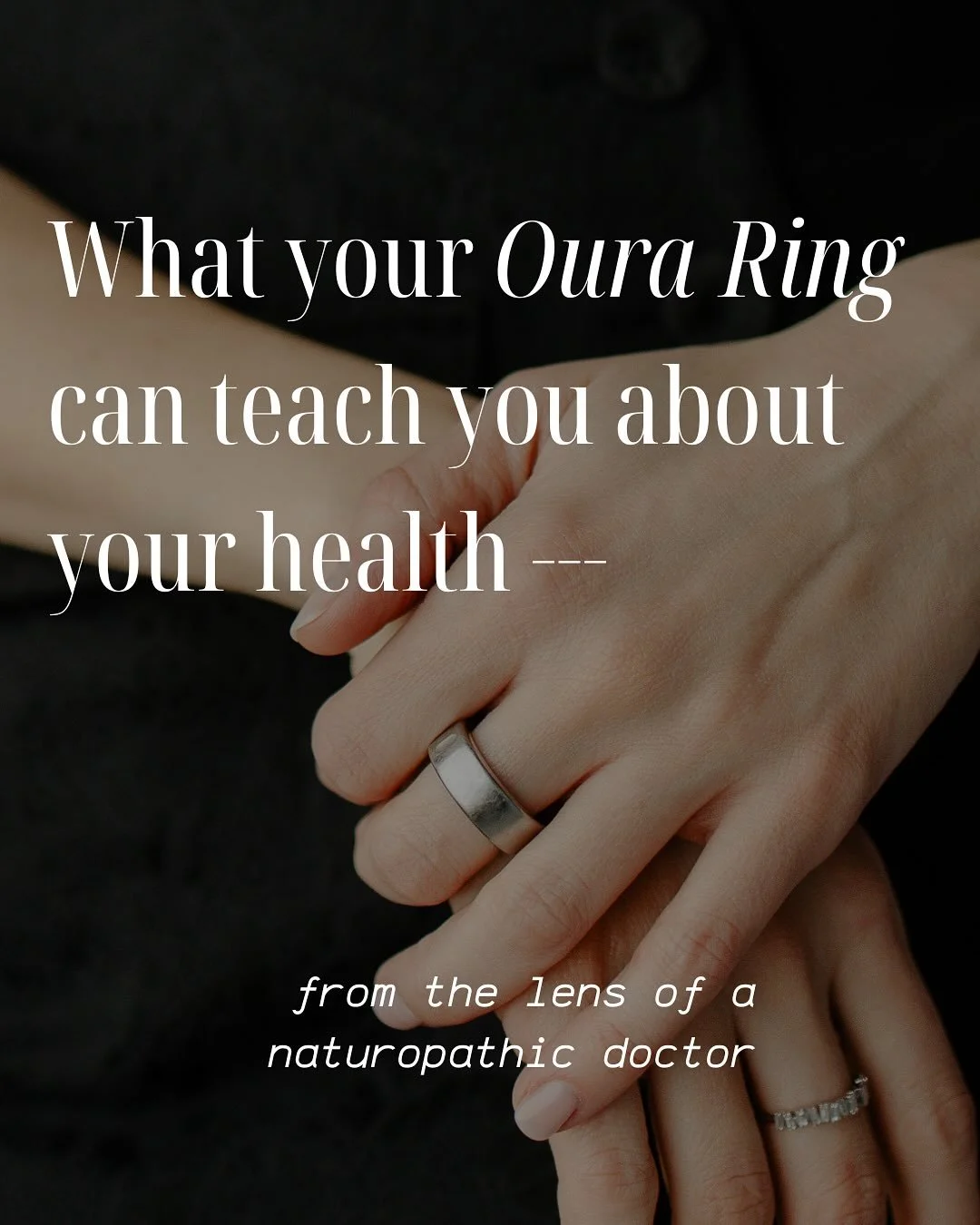 I have a love/hate relationship with wearables but I do think you can gleam some amazing health insights through them. My favorite feature is the cycle tracking that Oura does. Pair it with the Natural Cycles app (covered by most insurances) and you 