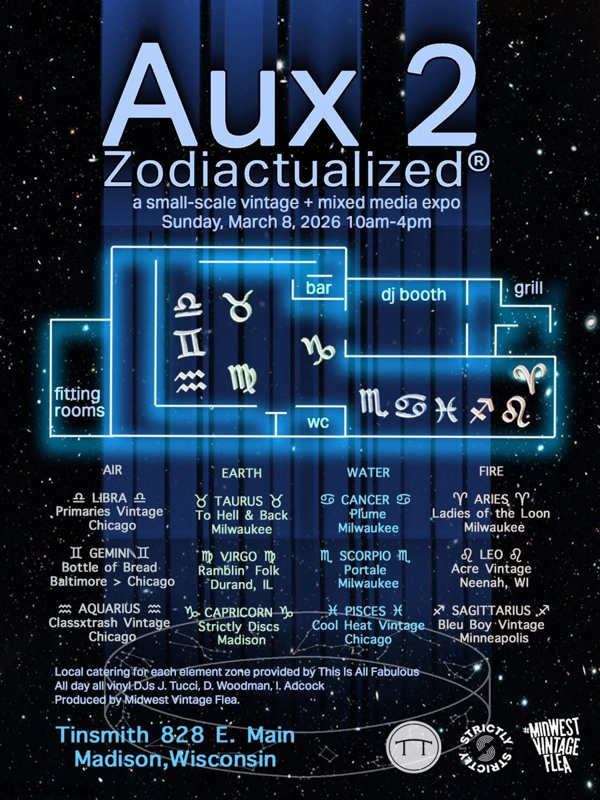 Our favorite vendors all in one chill room. 🌌  Tickets in bio