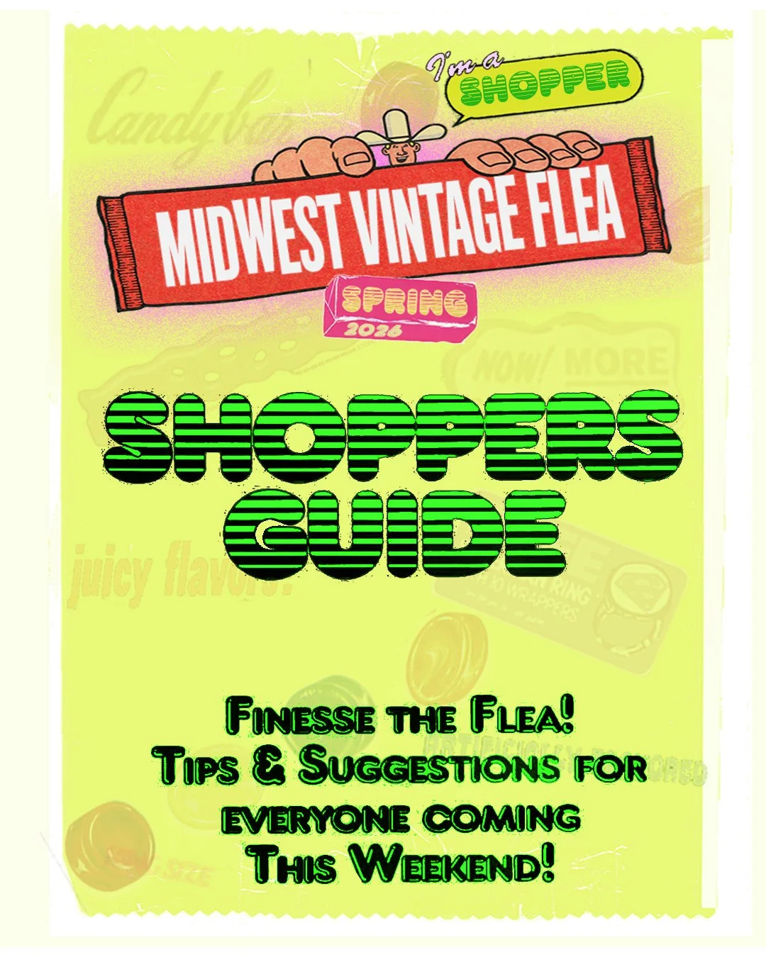 Headed to the Midwest Vintage Flea this weekend? 🍬

Here&rsquo;s everything you need to know before you shop. From payments and checkout to trying things on and parking, we&rsquo;ve got you covered.

See you THIS WEEKEND at @garverevents in Madison,