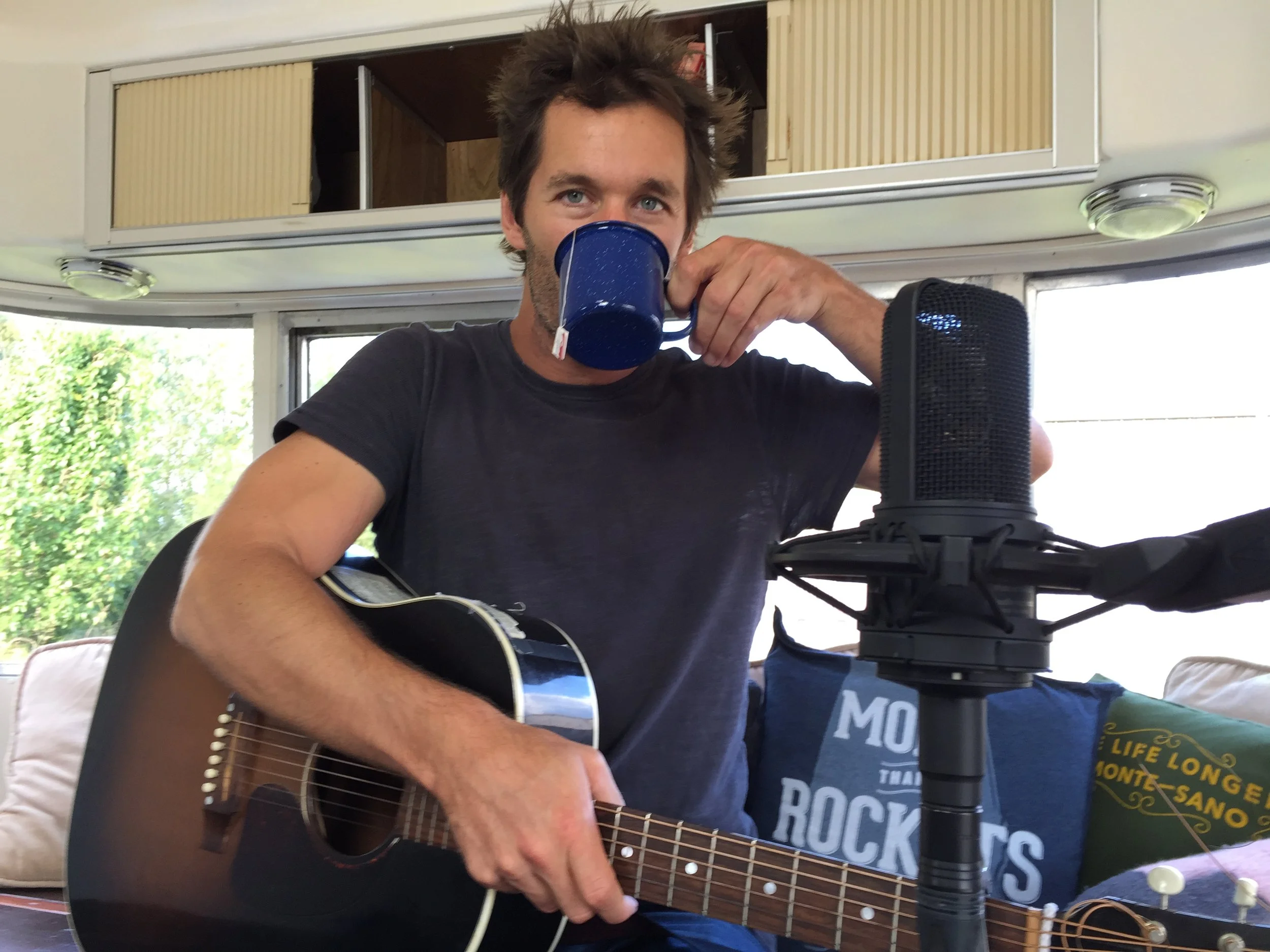 Live recording with Griffin House in the Airstream