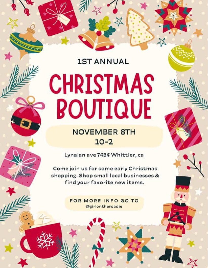 Stop by tomorrow to support some local vendors as we welcome in the holiday season 🎄 

Crafty Heaux will be there with a few items, bringing out a few holiday glass cups for $5👀
I also hear @bunnyintheskky will be there spreading some holiday cheer