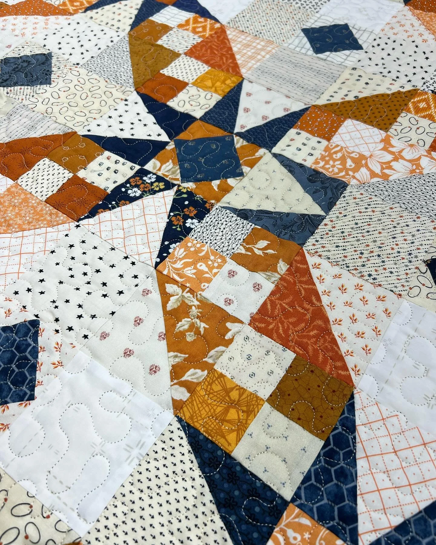 We just loved the colors on this beautiful quilt!