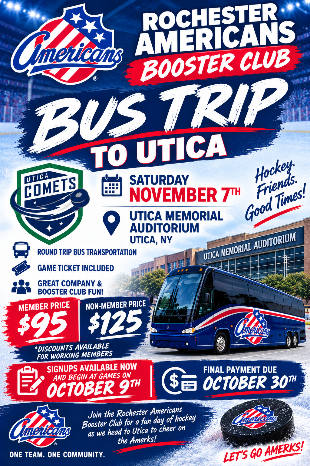 BUS TRIP TO UTICA
