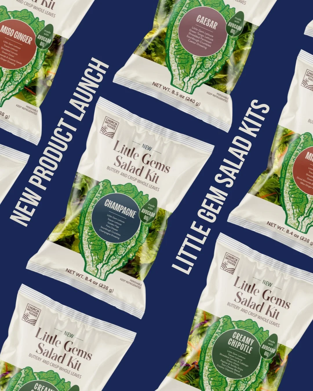 Rolling out the green carpet for our newest stars, the Little Gems Salad Kits have arrived! 🥬
Meet the lineup: Caesar, Champagne, Miso Ginger and Creamy Chipotle. 
Crisp, convenient, and packed with farm-fresh goodness. Learn more in our link in bio