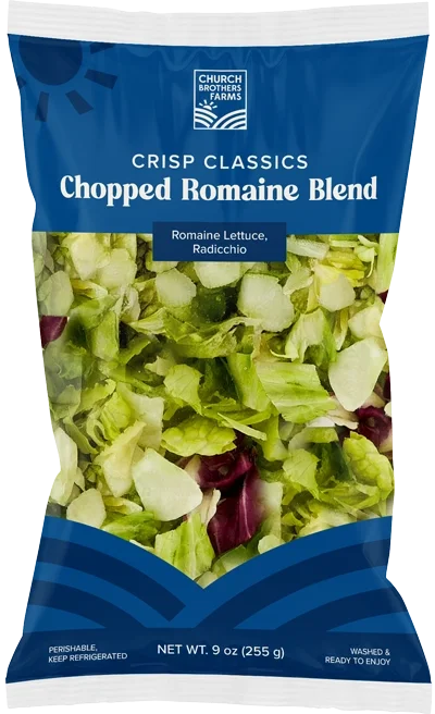 Church Brothers Farms 9oz Chopped Romaine Blend Bag