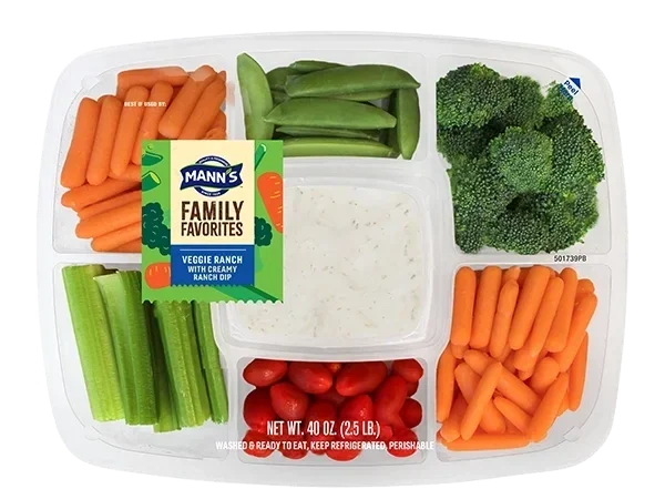 Mann's Family Favorites Large Vegetable Tray with Ranch Dip