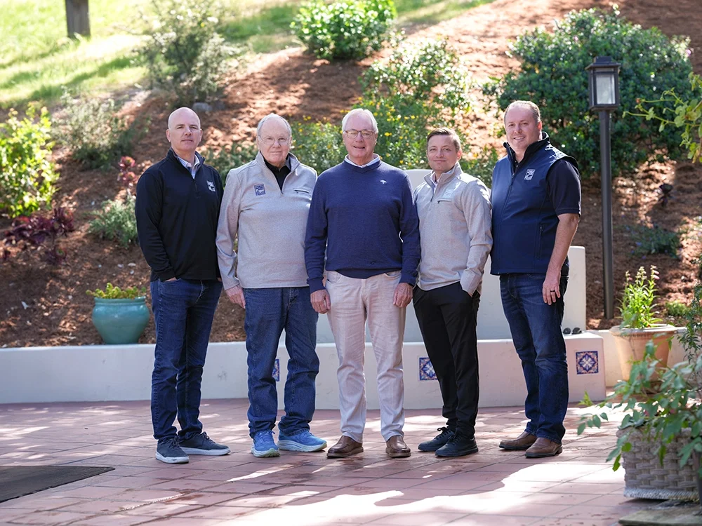 The Church family from left to right: Jeff, Tom, Steve, Chuck, and Brian