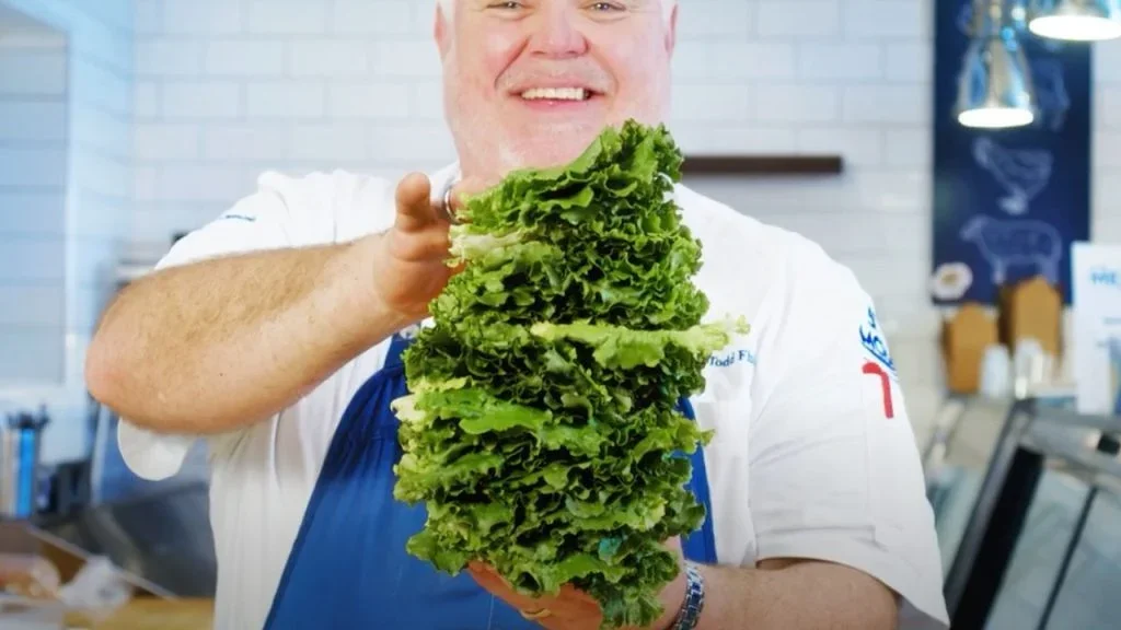 Chef holding Stack Pack Lettuce