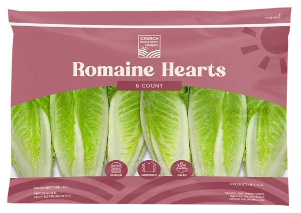 Church Brothers Farms 6 Count Romaine Hearts