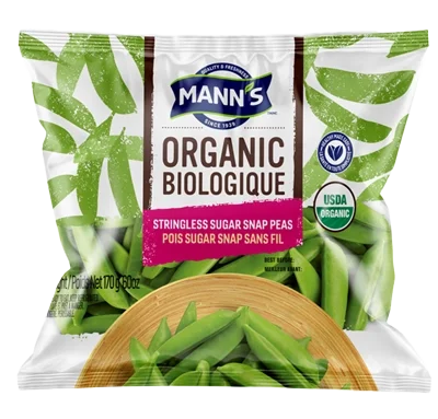 Mann's 6oz Organic Sugar Snap Peas Bag