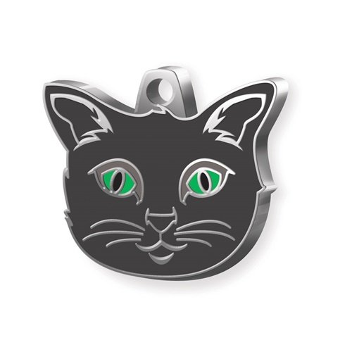 Anhänger in Silber, Edelstahl, graviert, klapperfrei für Katzen.