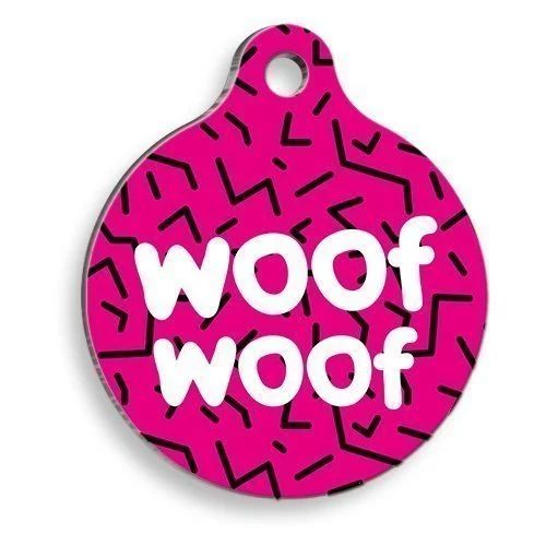 QR Code Anhänger Woof Woof