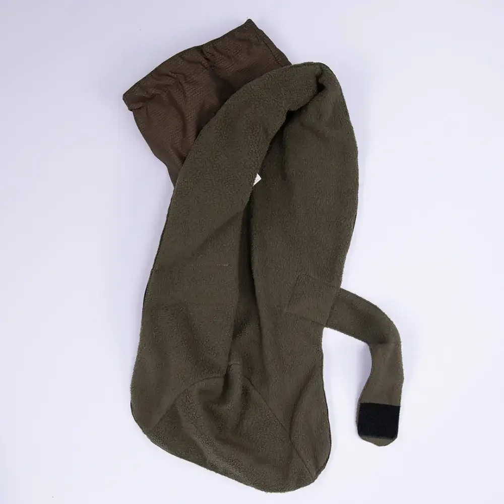 Khaki Hunderegenmantel für kalte Regentage mit weichem Innenfutter