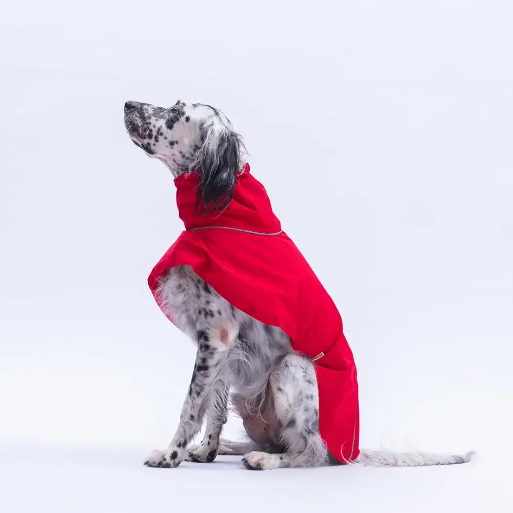 Hunderegenmantel wasserdicht –  Rot