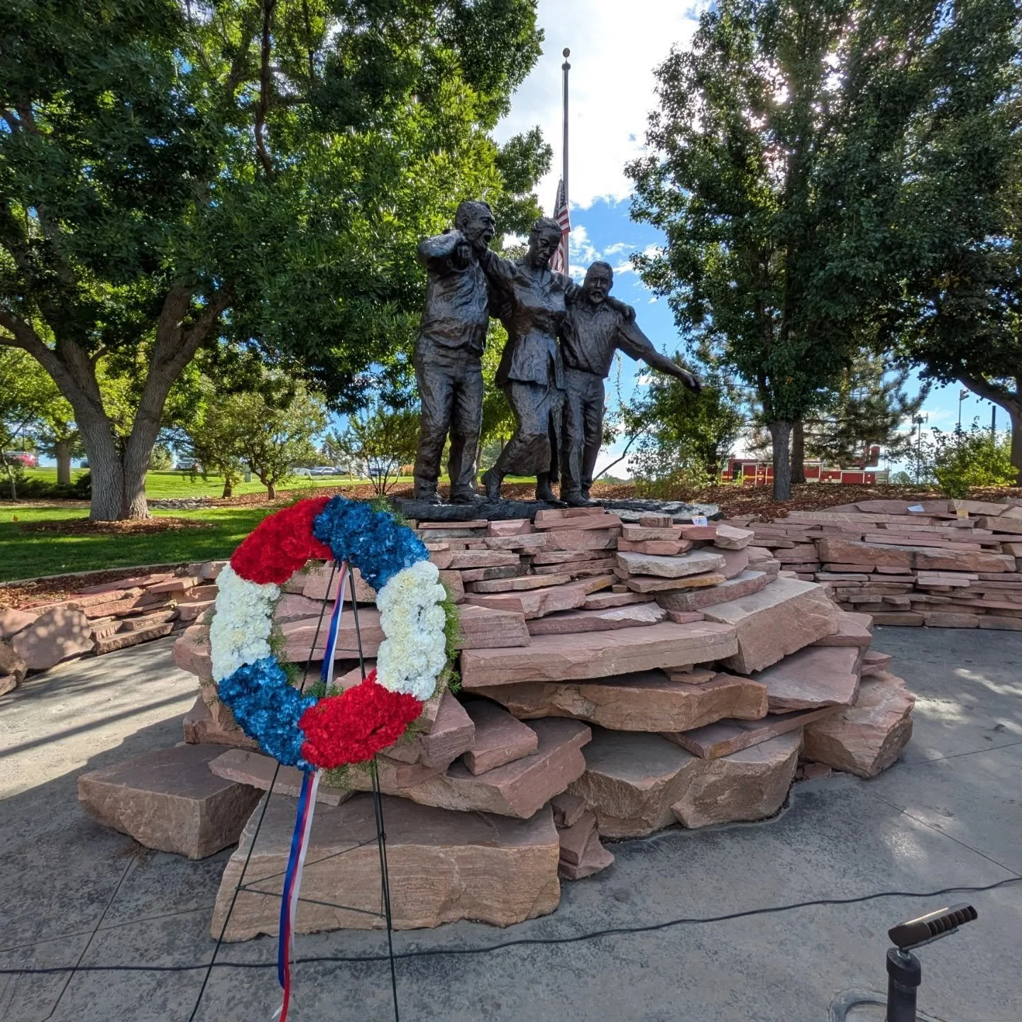 Today I joined our community in remembering the lives lost on September 11, 2001. At this morning's memorial service, we honor the nearly 3,000 innocent people who perished, the brave first responders who ran towards danger, and all whose lives were 