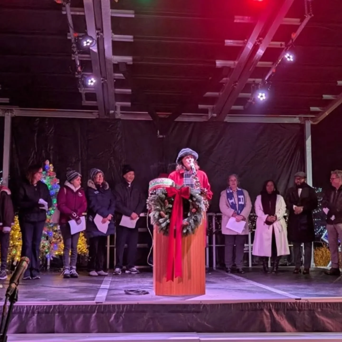 Merry Christmas to all who celebrate! I hope you're enjoying time with friends and family!

This picture is from Broomfield's holiday tree lighting, but I saved it until today. 🙂🎄