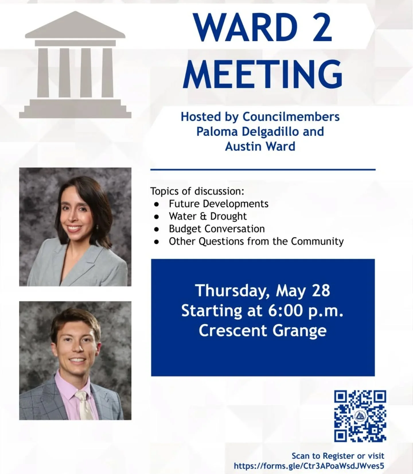 Join me and @ward4broomfield for our upcoming town hall. I look forward to seeing you there!