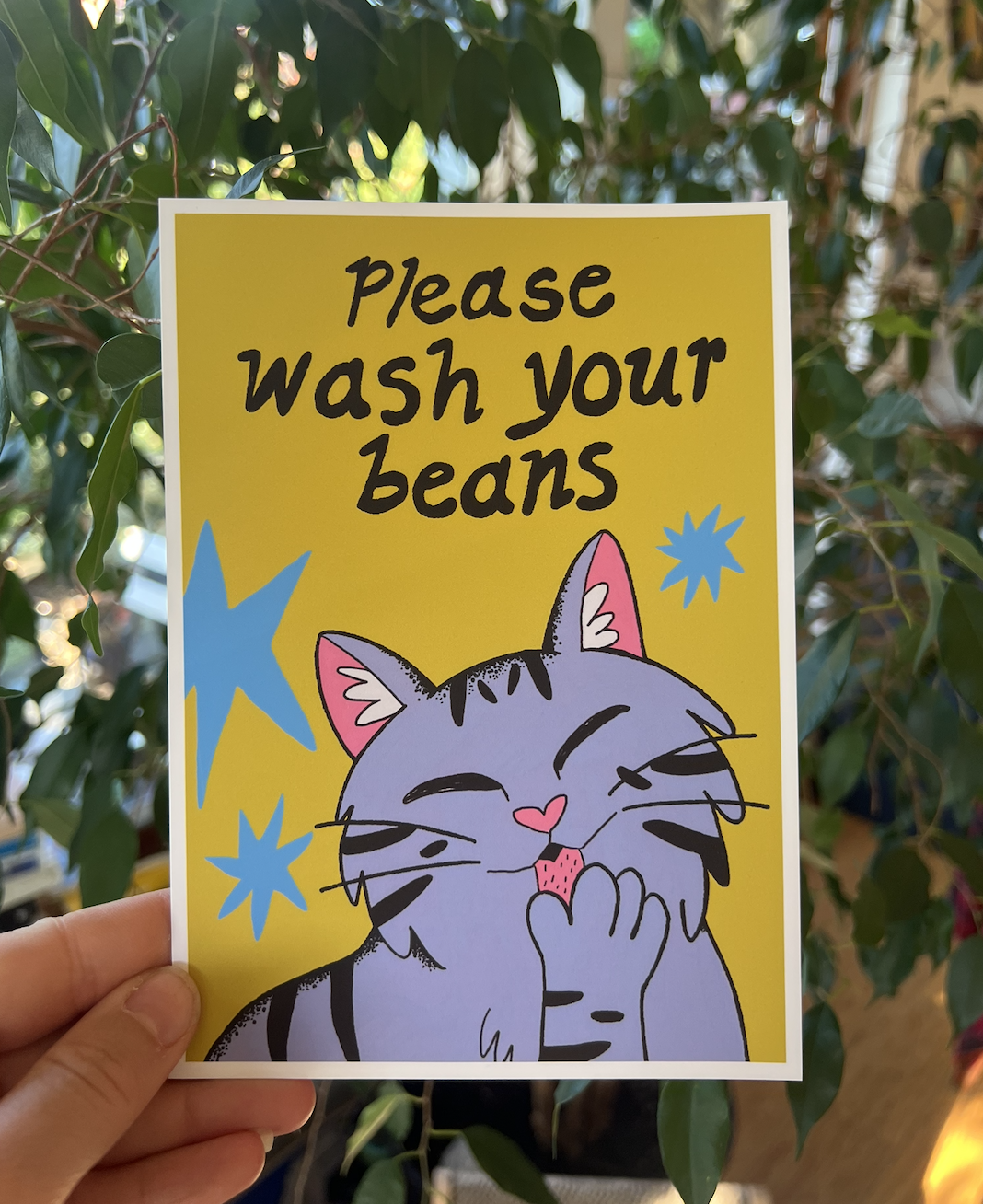 Please Wash Your Beans Print