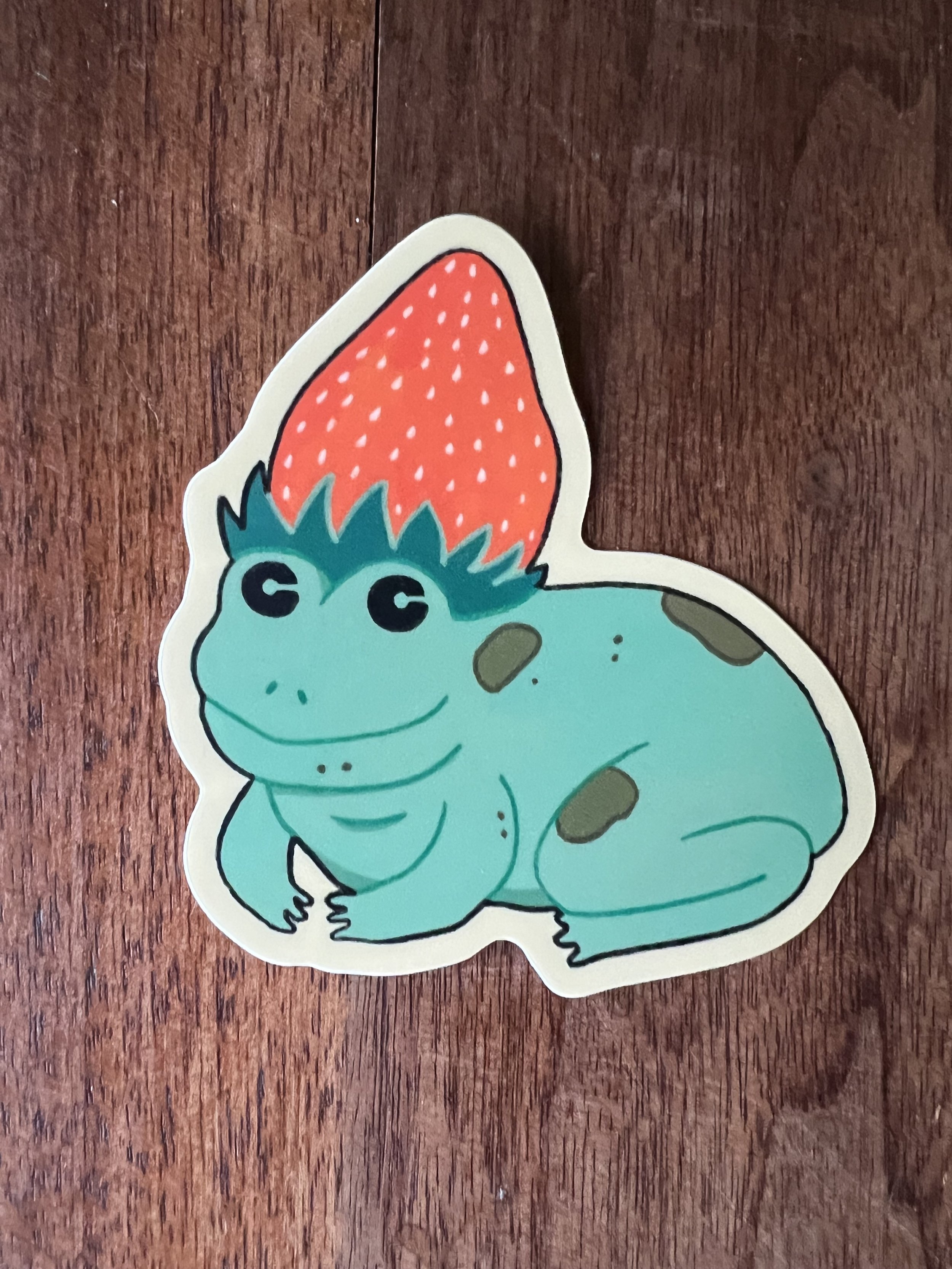 Strawberry Frog Sticker