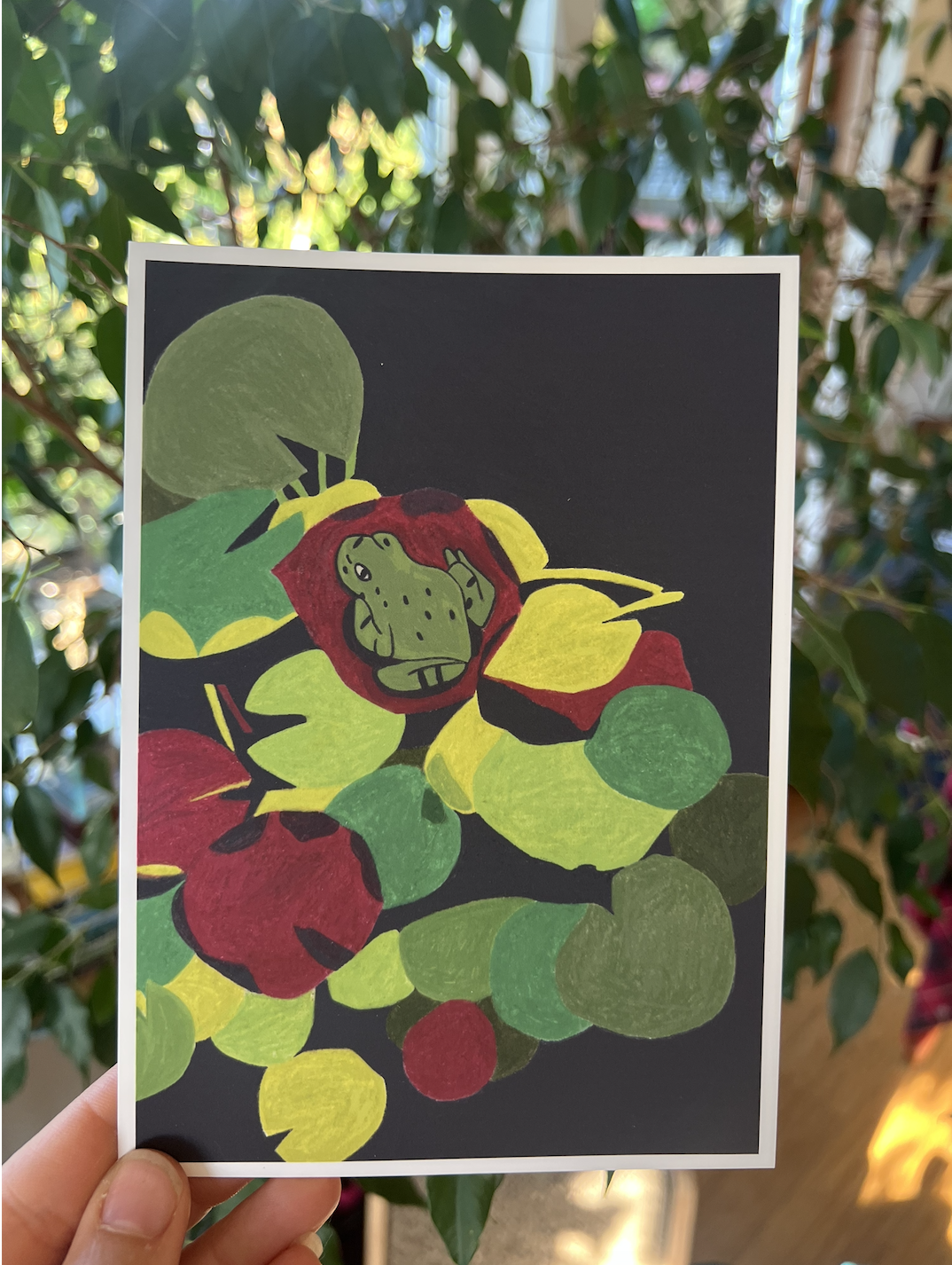 Frog in the Lilypads Print