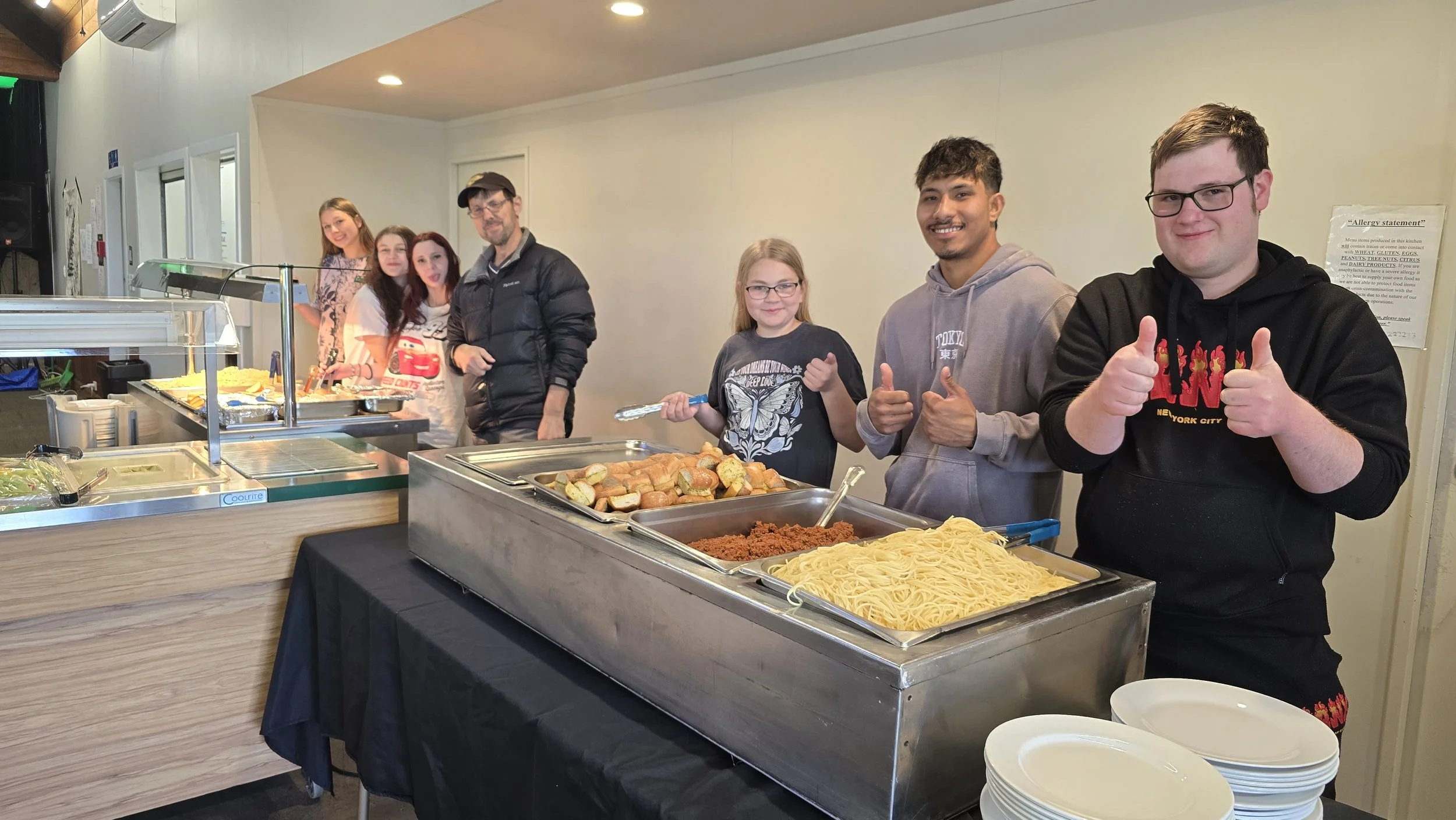 Greymouth serving others at Spring Camp