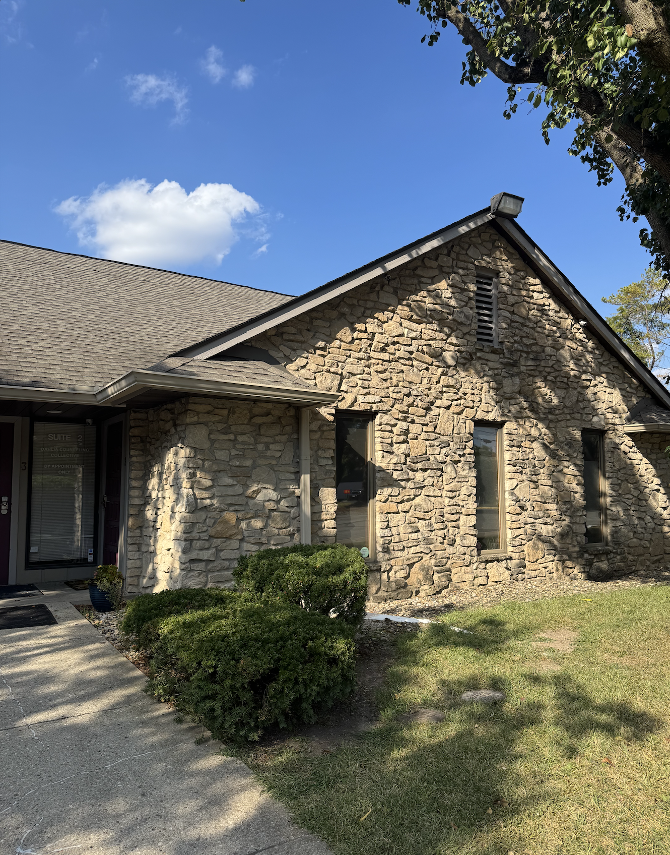 Nestled in the quiet Broad Ripple area, a private and peaceful space to pause, relax, reflect, and feel supported.