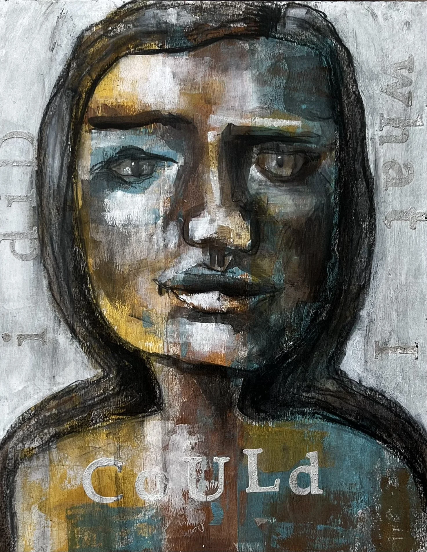 I DID WHAT I COULD (11x14) paper on wood