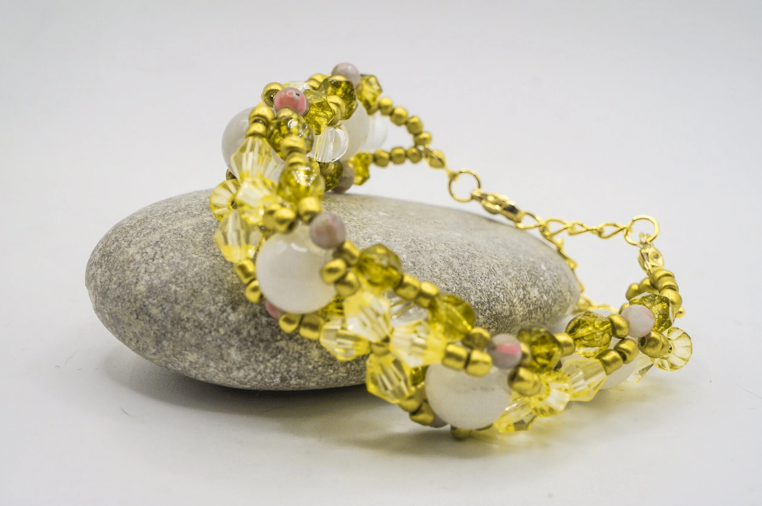 Full Moon Dual Layered Beaded Bangle