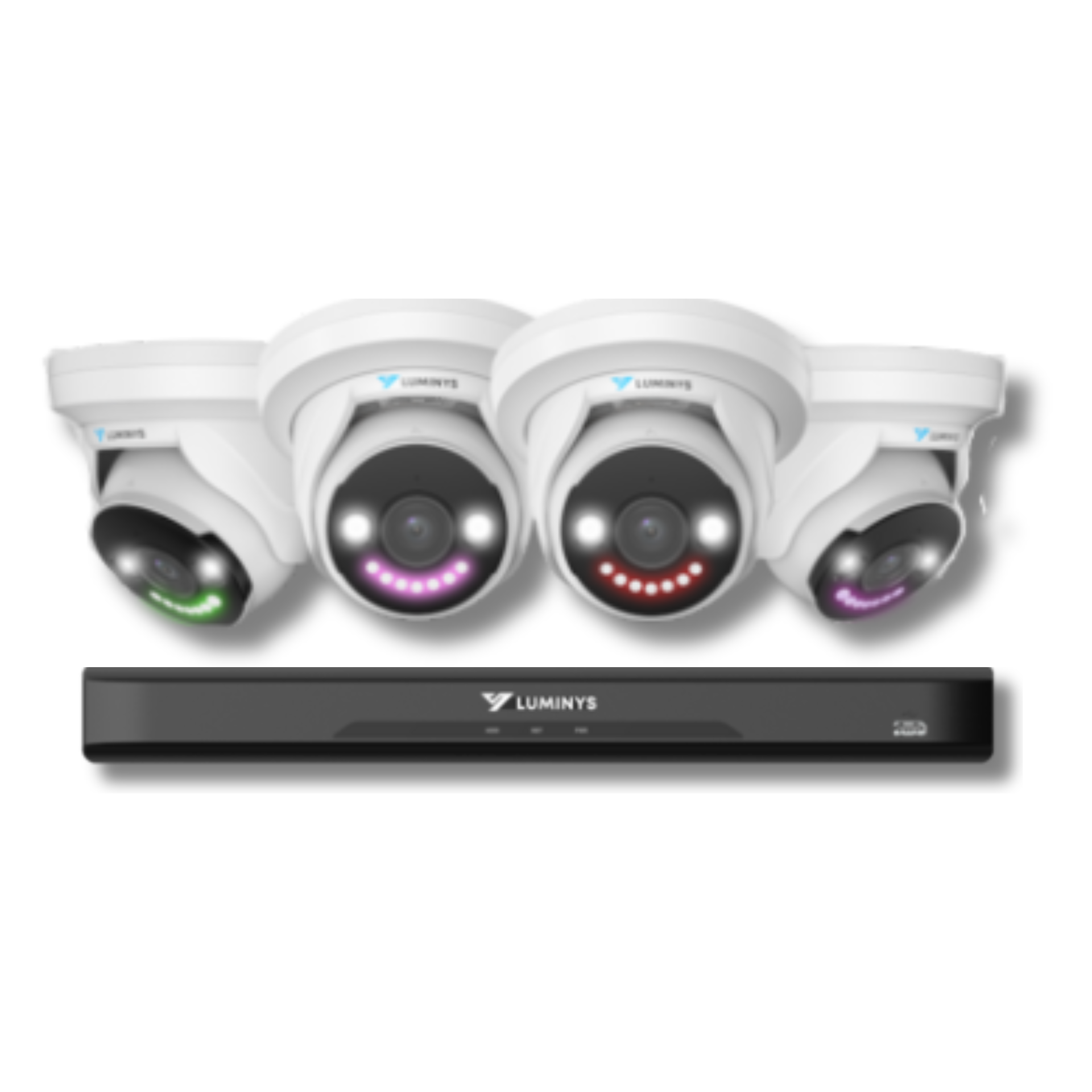 4K Smart Deterrent Security System (4-Camera Package)