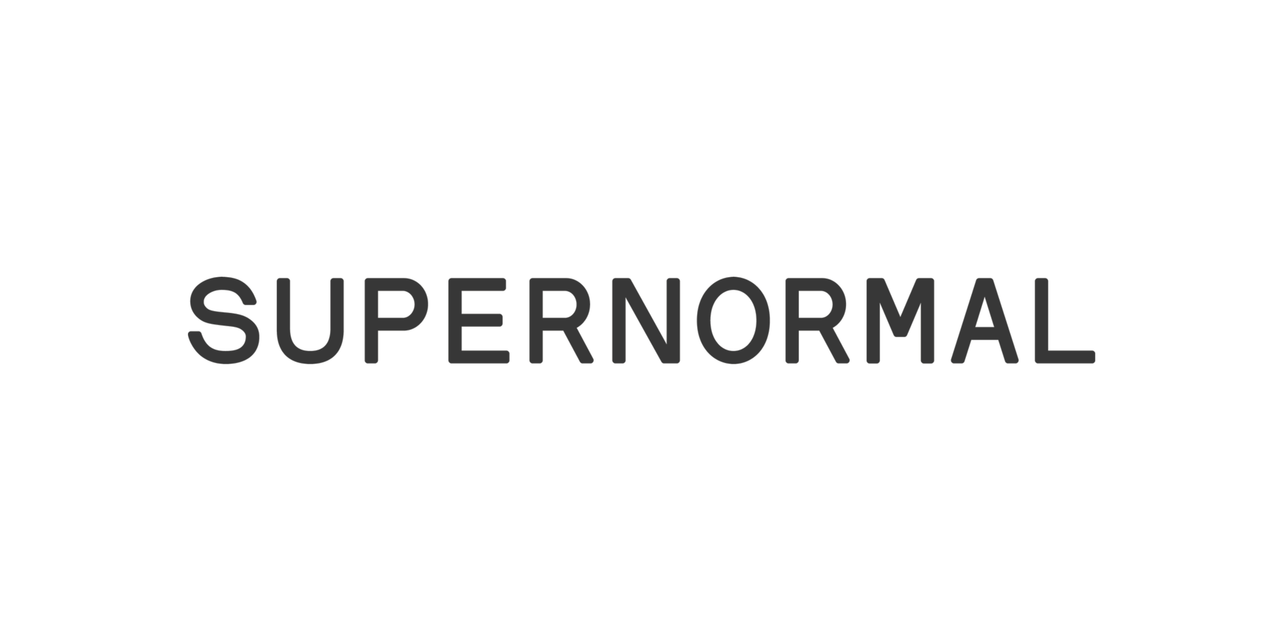 Text that reads 'Supernormal' over a black background