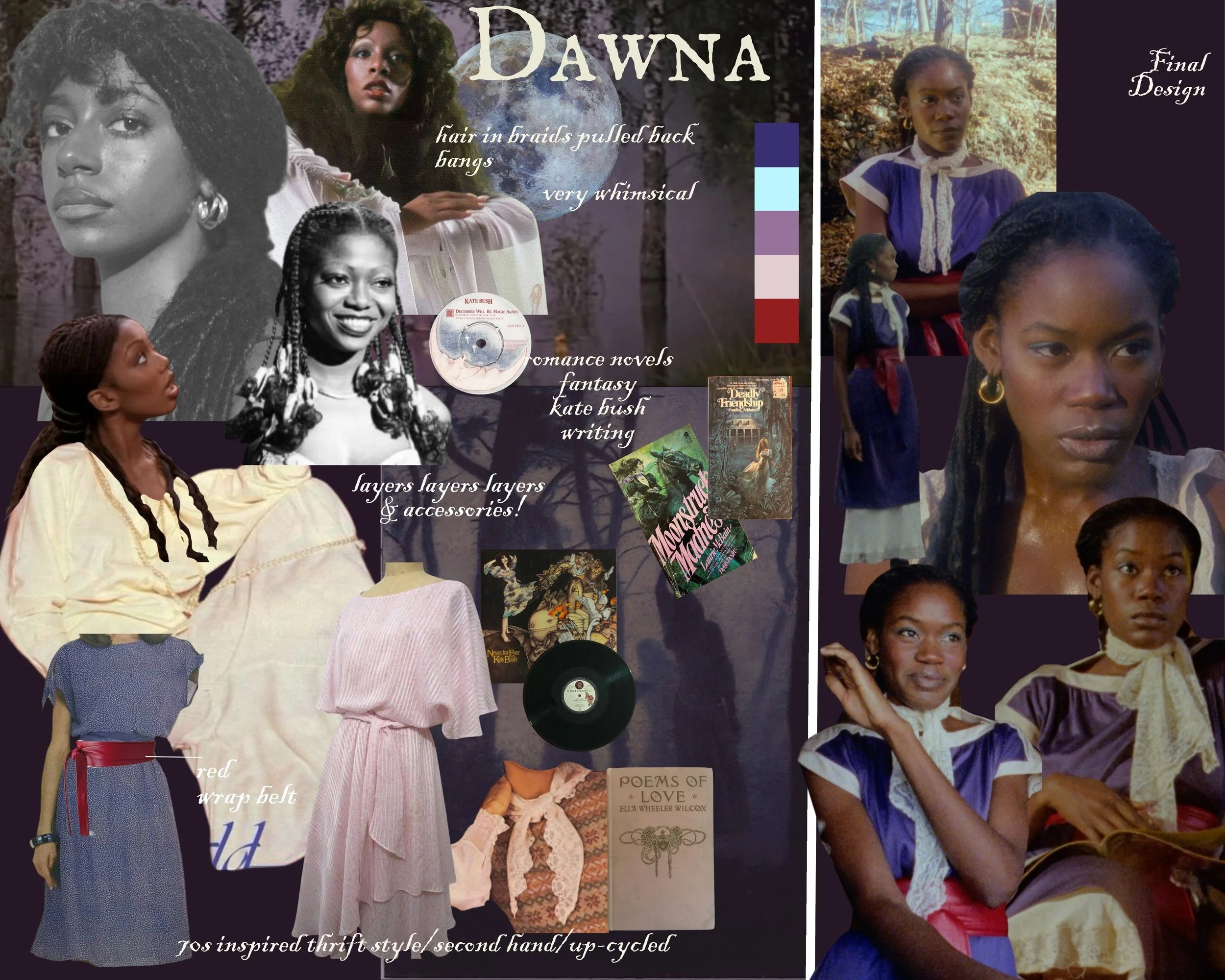 Sunday Girls. Dawna character design & product