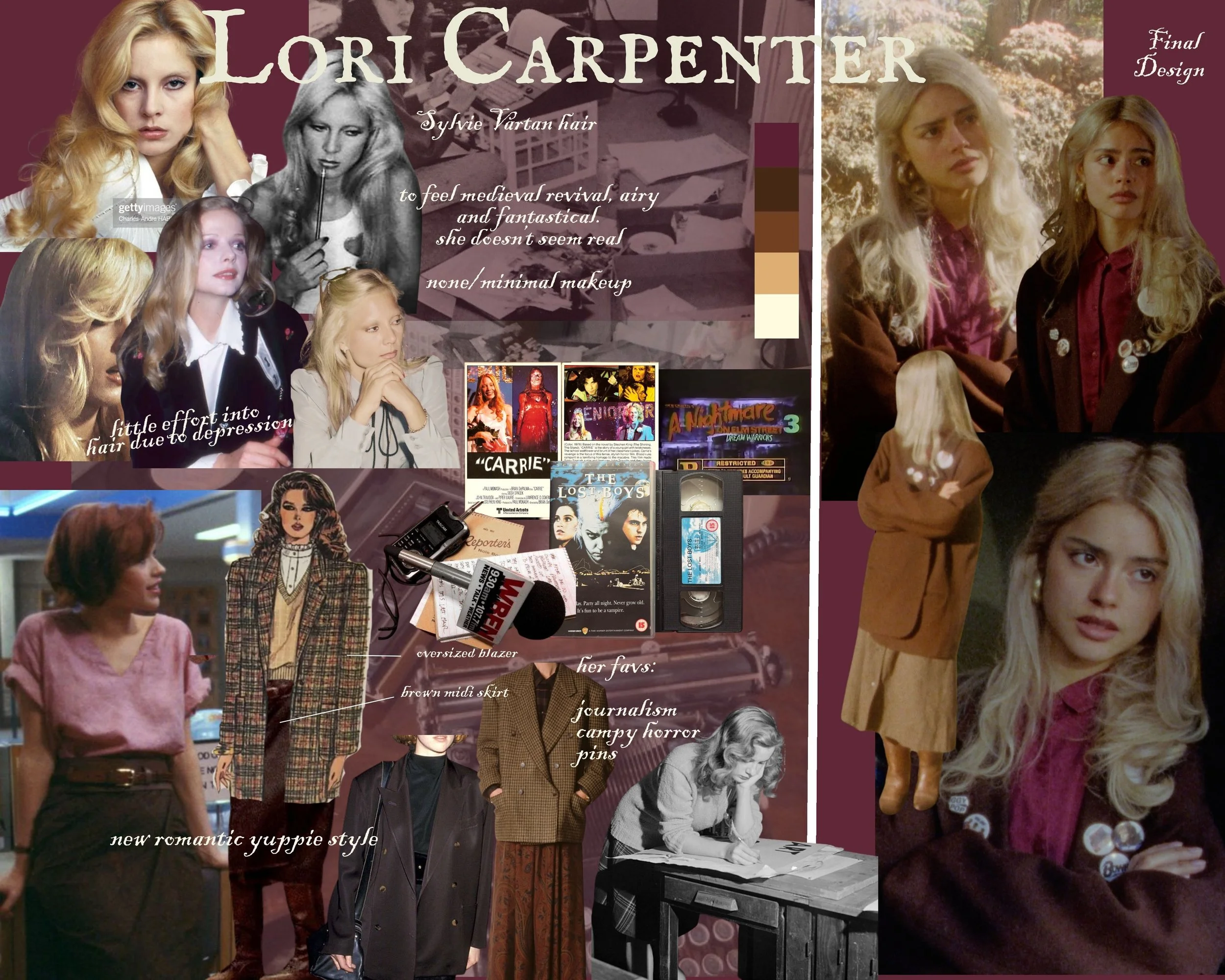 Sunday Girls. Lori character design & product