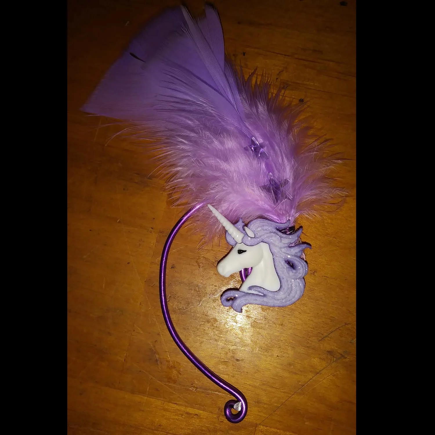 Purple Unicorn Ear Cuff