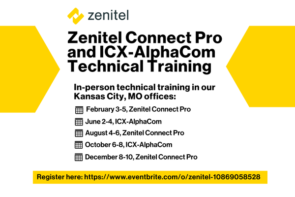 Zenitel June 2026 ICX-AlphaCom Technical Training