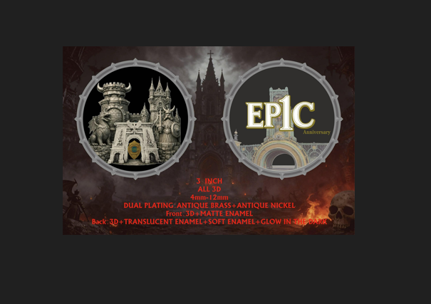PRE- SALE ----- EPIC 1 Year Anniversary Challenge Coin