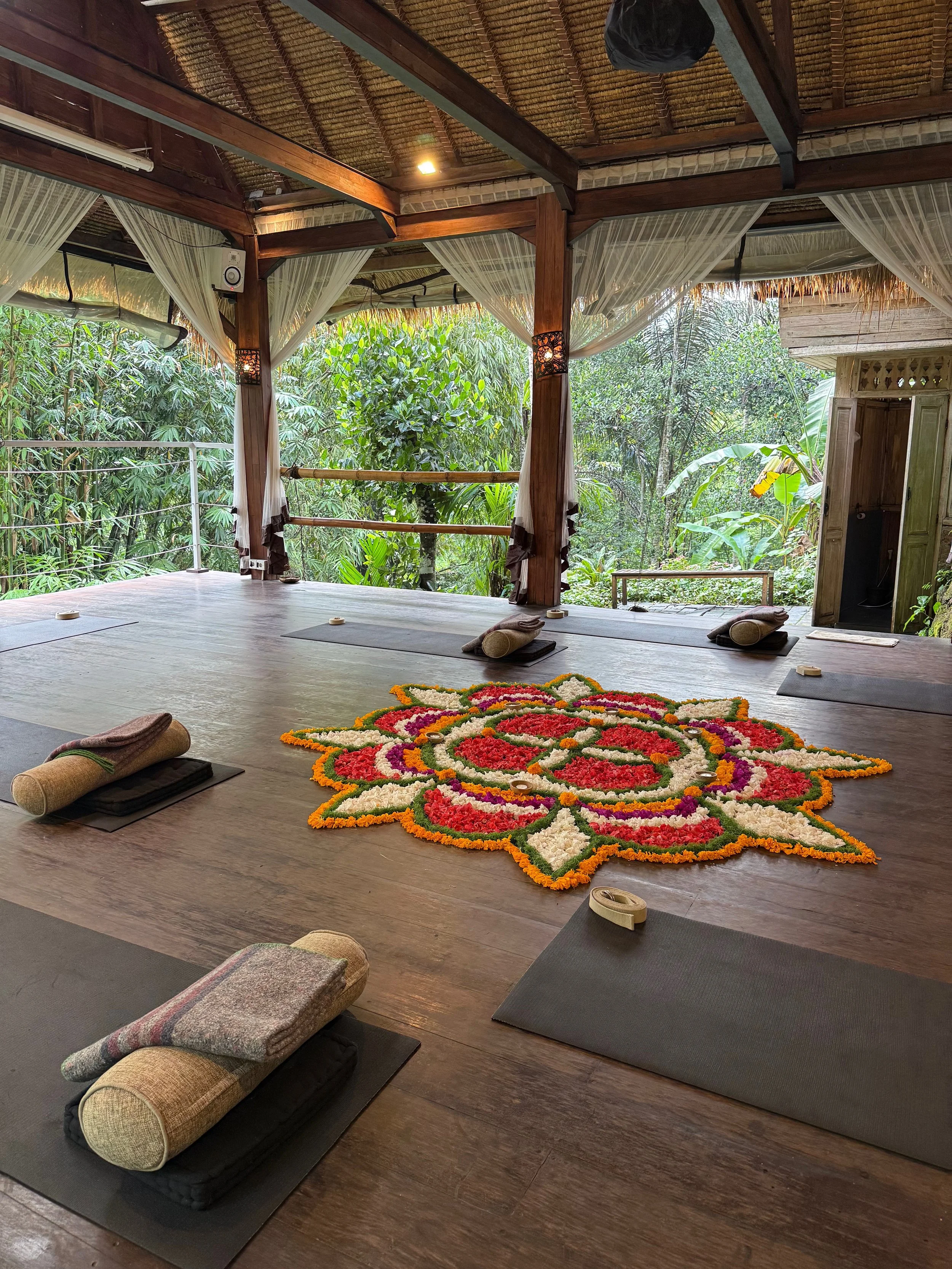 Taylor facilitating music therapy, Balance, Therapy, Integrated Guidance, Coaching, Yoga, Workshop Facilitation and Art Therapy in Bali.