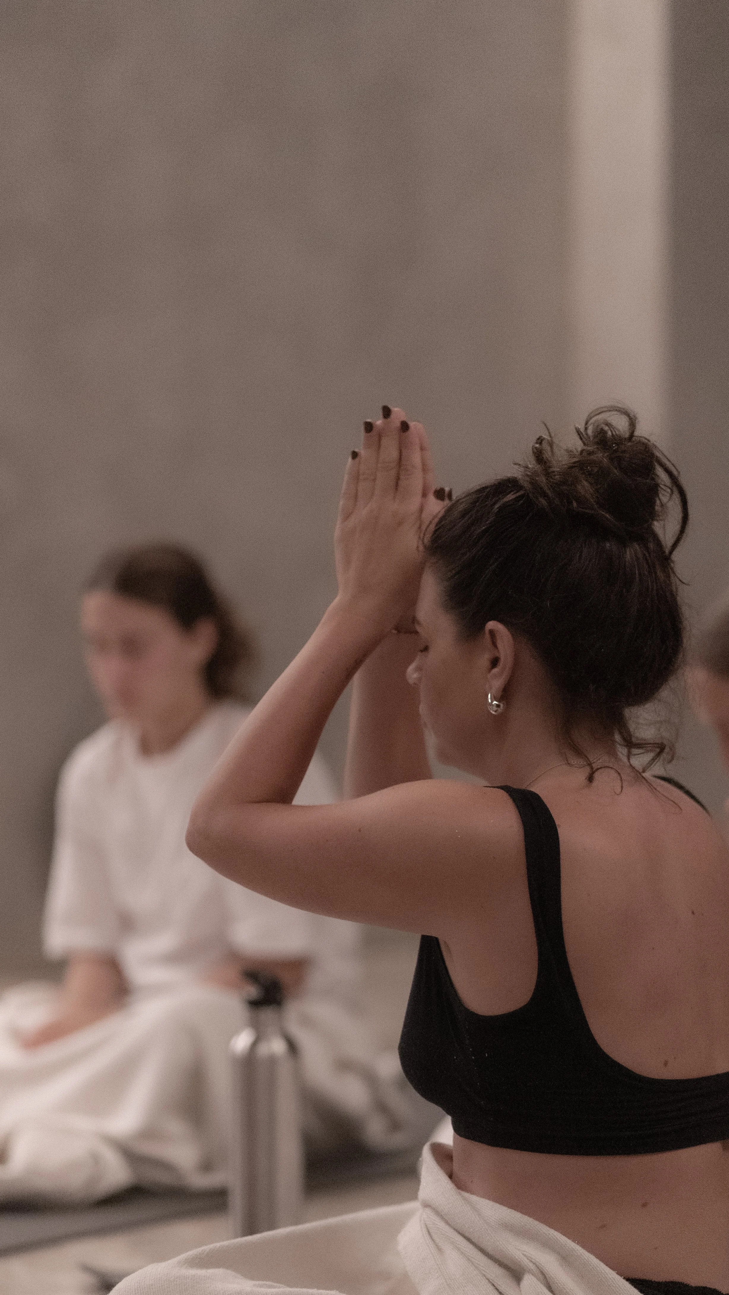 participant at a retreat, mindfulness, yoga, art therapy