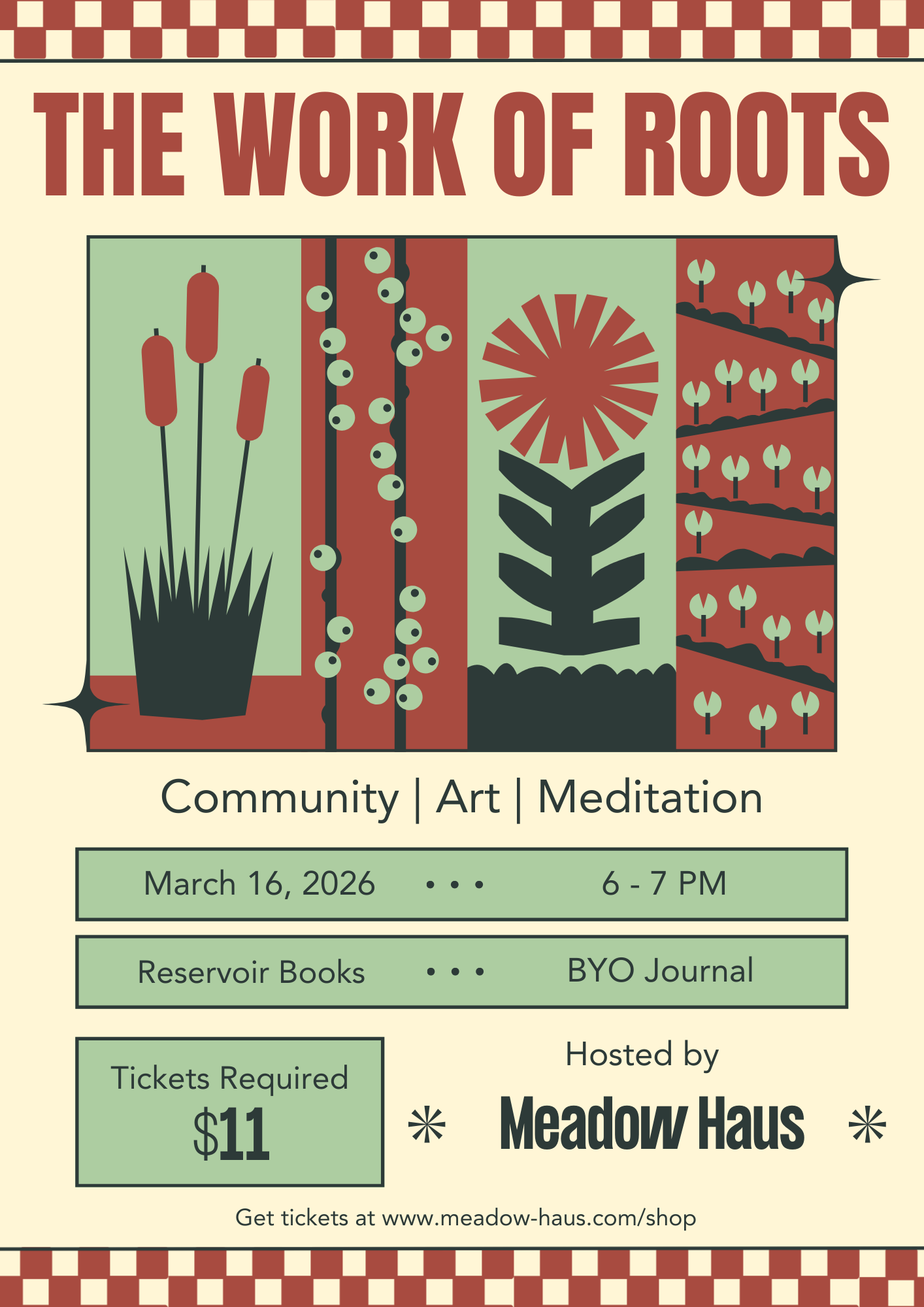 The Work of Roots | Meditation & Writing Workshop