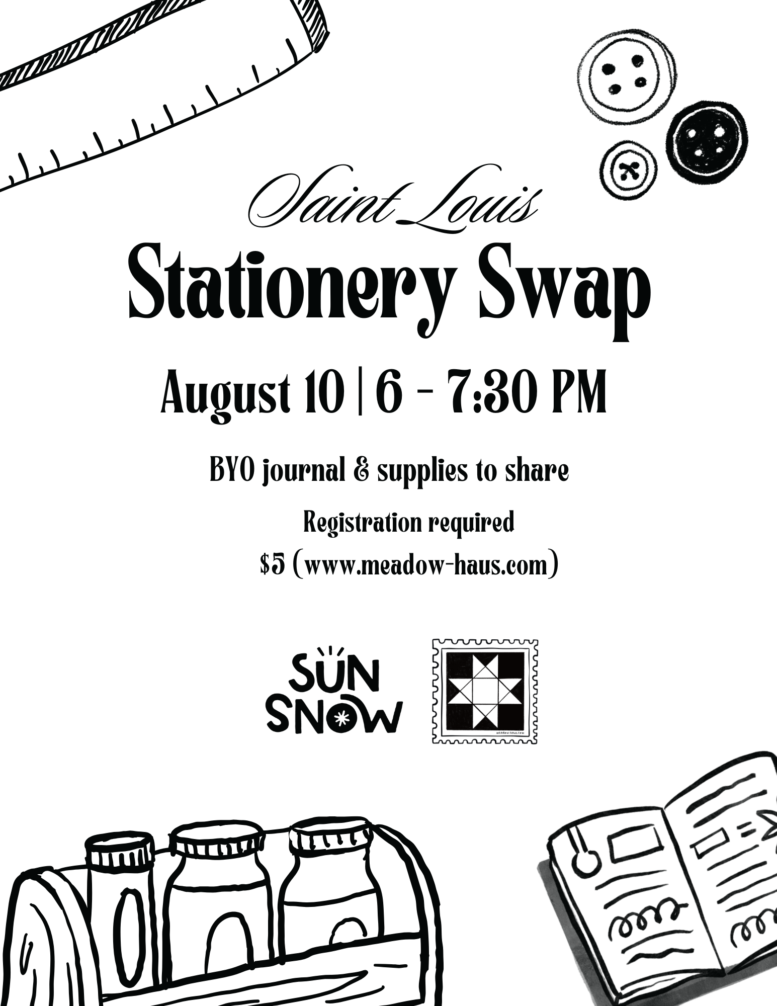 St. Louis Stationery Swap (August)