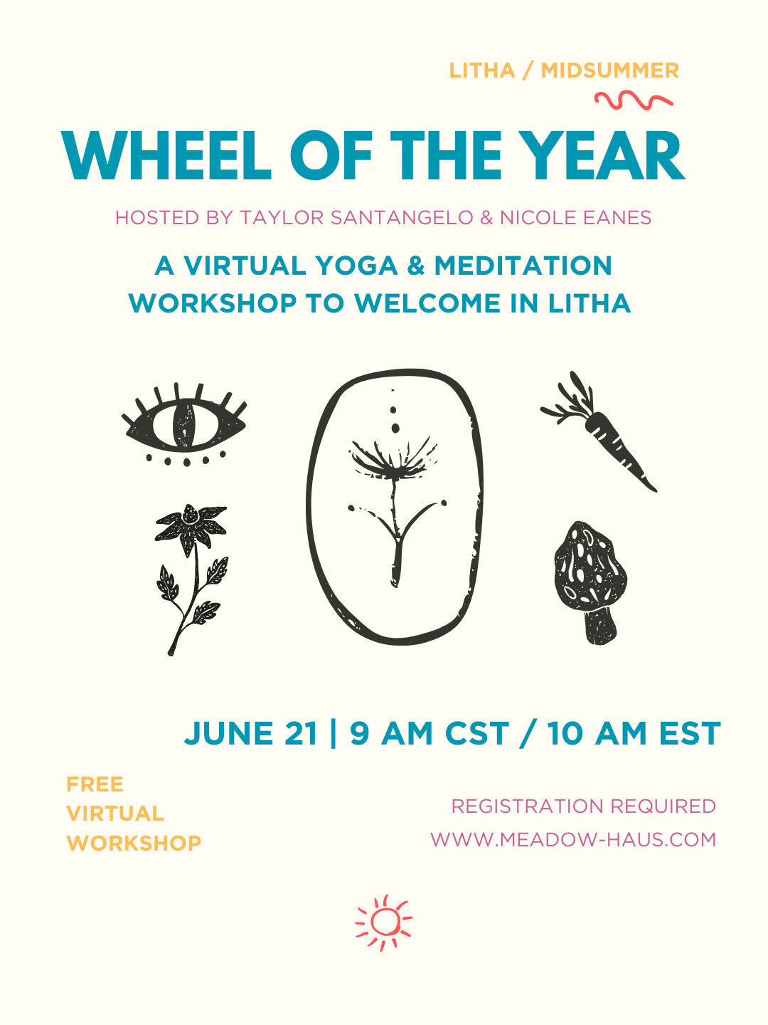 Wheel of the Year Workshop: LITHA/MIDSUMMER (DONATION)