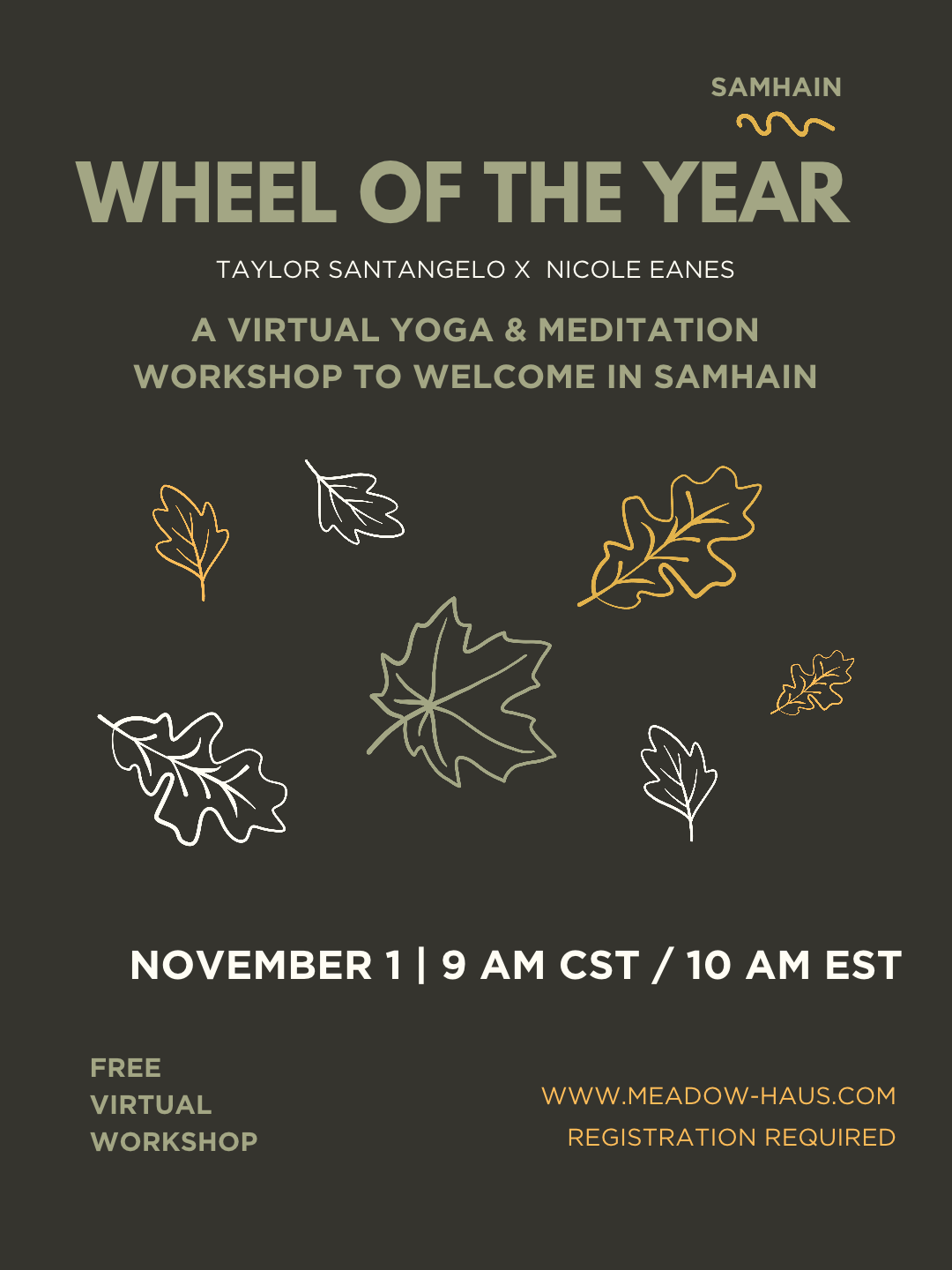 Wheel of the Year Workshop: SAMHAIN (FREE)