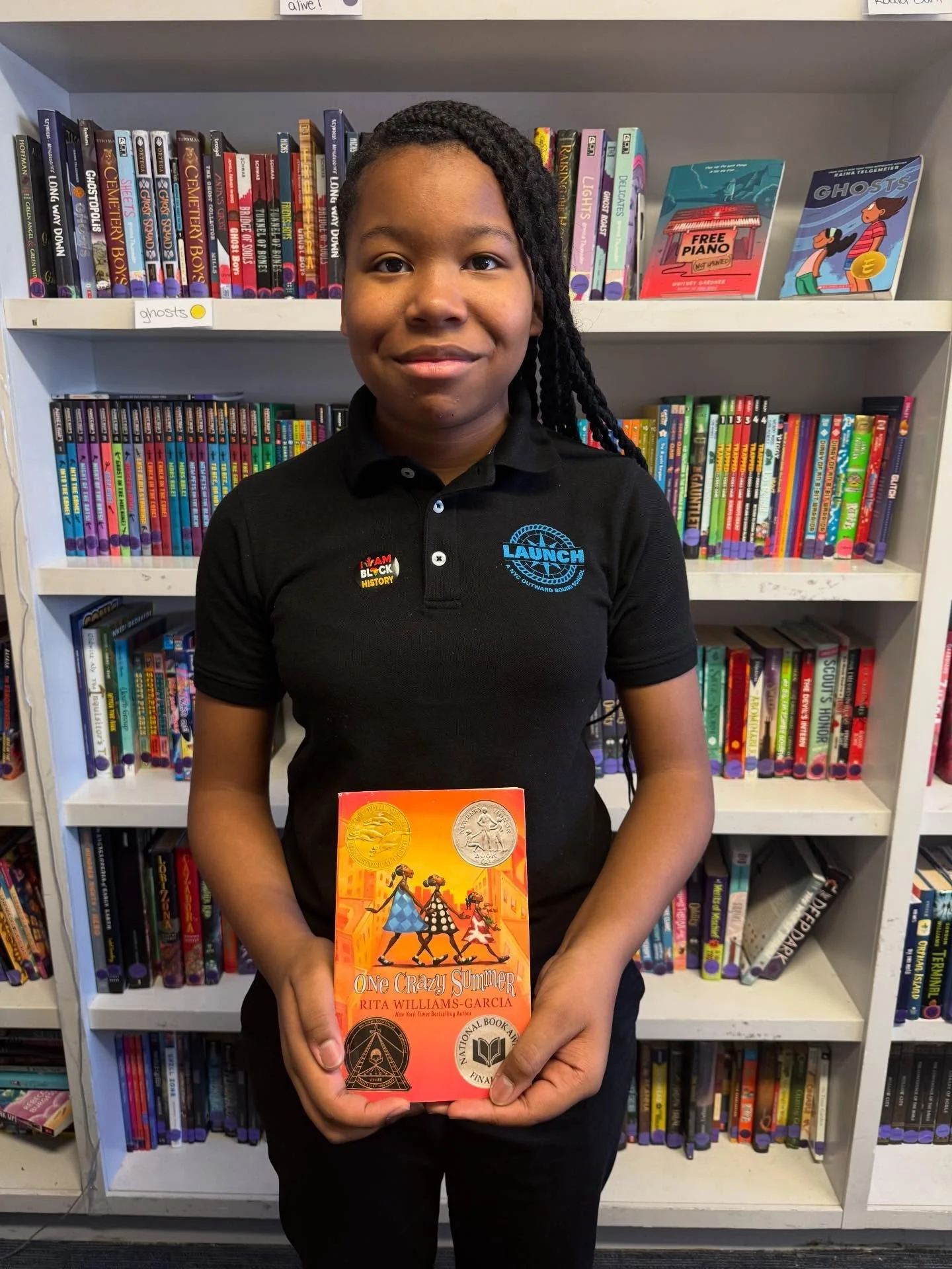 Today&rsquo;s Black History Month library feature comes from our 6th grader Kelly, who read the most minutes of anyone in the school last month! If she endorses a book, you know it&rsquo;s worth it 📚
