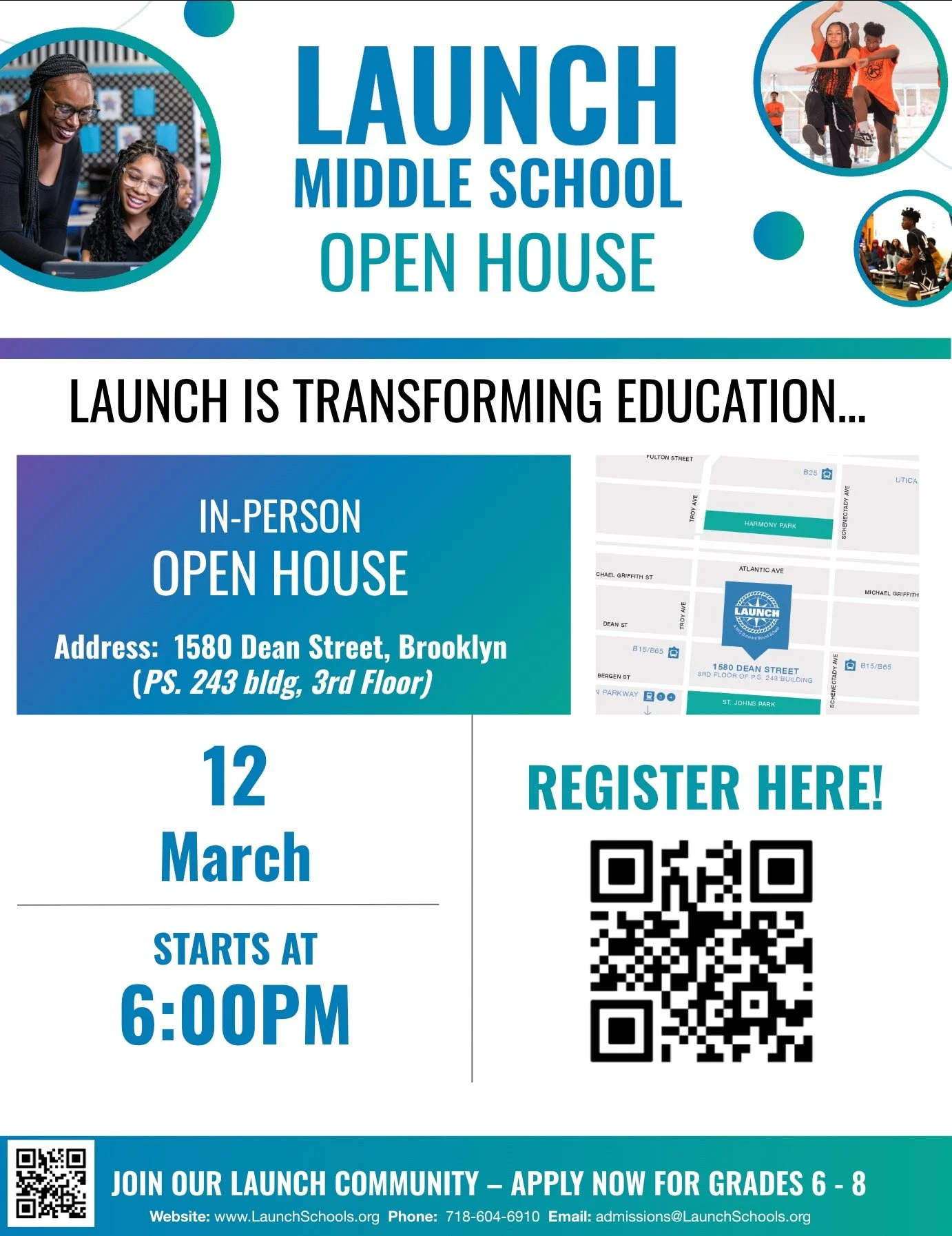 Campeones en el aula. Campeones en la cancha. Campeones en el escenario. 🏅
En Launch Middle School, su hijo no solo asiste a la escuela. Encuentra su grupo, descubre su talento y desarrolla las habilidades necesarias para cambiar el mundo.
Ballet. MMA. Debate.