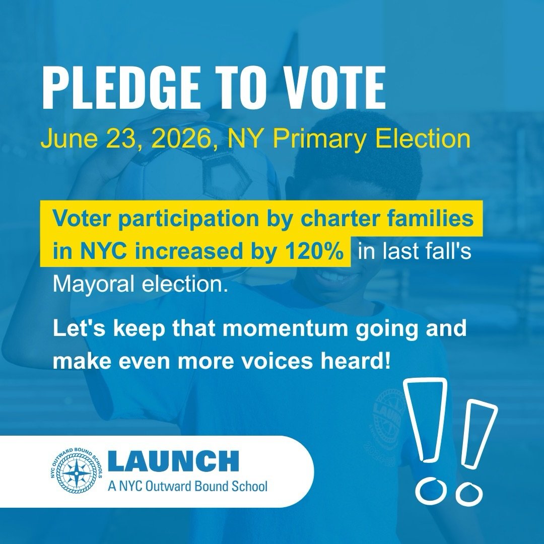 Join Launch Schools families in committing to vote in the June 23 Primary Election. 💙💛💚

When we show up together, we become one of the most powerful voices in our communities.

Your vote is your voice&mdash;and using it is the best way to ensure 