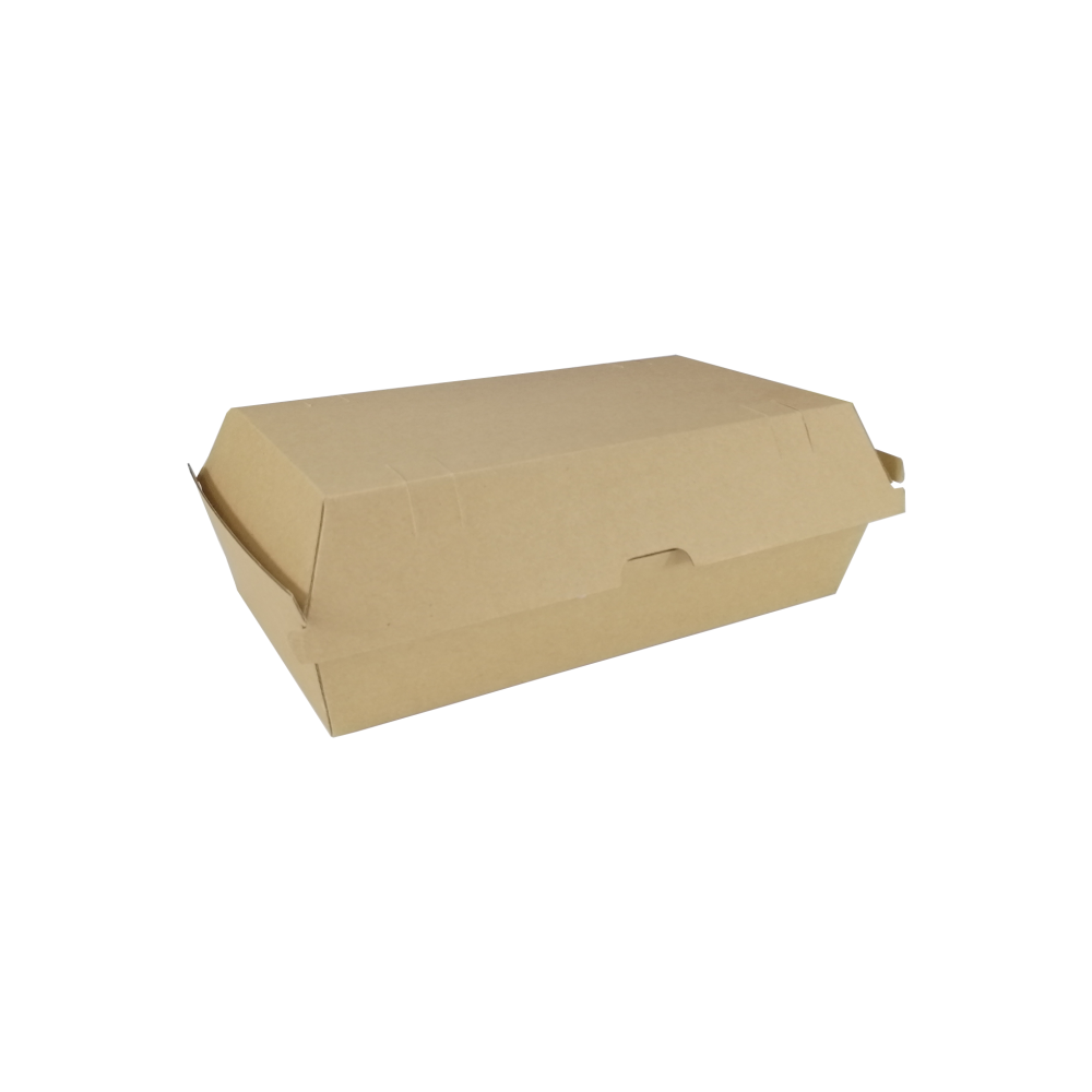 Large Snack Kraft Clamshell Containers