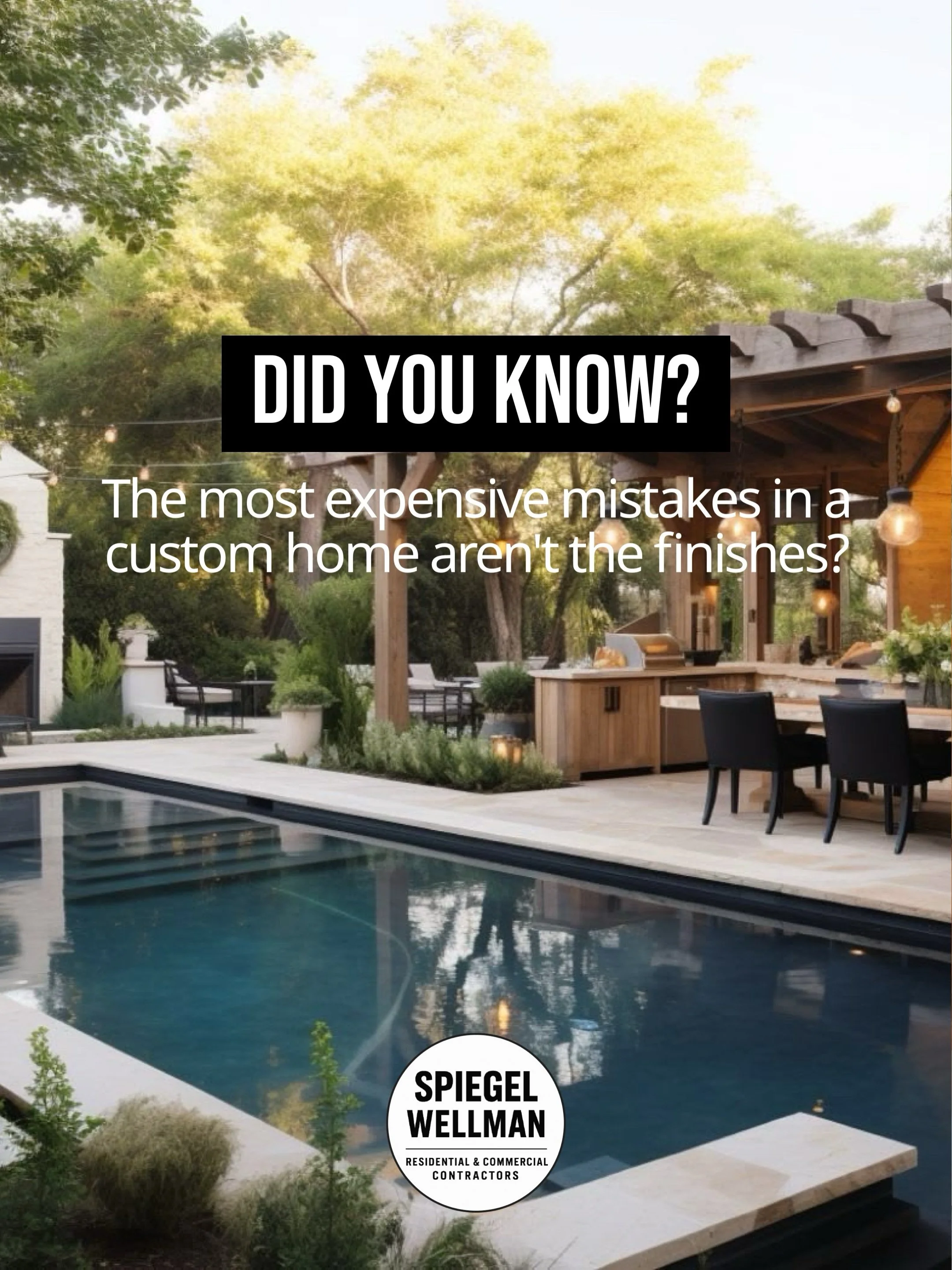 The &ldquo;unsexy&rdquo; part of the build is actually the most critical >>> 

While it&rsquo;s easy to focus on marble and millwork, the true integrity of a custom home lies in its infrastructure. 

At Spiegel Wellman, we prioritize the eng