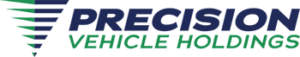 Logo with blue and green text reading 'Precision Vehicle Holdings'