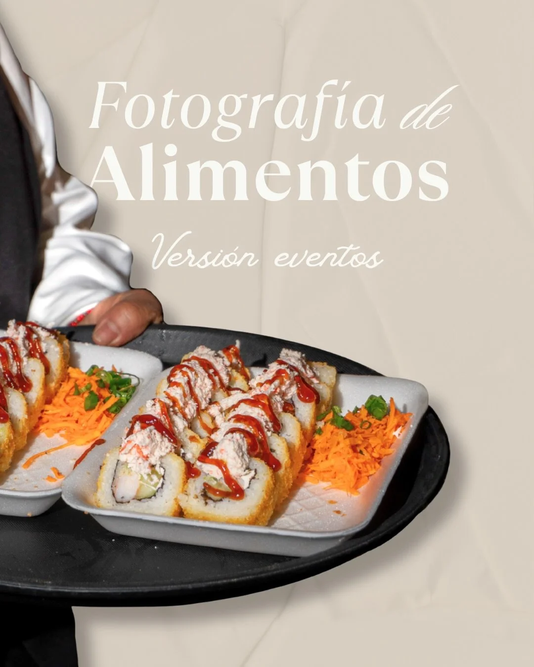 La experiencia de un evento tambi&eacute;n se vive en la comida 🍣✨
Capturamos cada detalle, tal como sucede 📸

#evento #coberturafotografica #coberturadeeventos #agenciademarketing #marketing