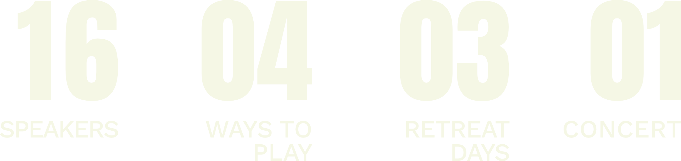 "16 speakers, 4 ways to play, 3 retreat days, 1 concert" disrupstate leadership summit retreat